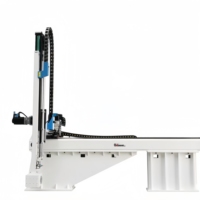 Bras robotisé d'injection moulage haute vitesse à 3 axes, tête de taureau, entièrement servo, télescopique, à un bras, course de 1300 mm, charge utile de 10 kg, AC, robuste