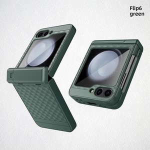 สินค้าขายดีข้ามพรมแดน: เคส Samsung Z Flip 6 แบบสปริงโหลดป้องกันเต็มรูปแบบ พร้อมขาตั้งแบบพับได้สำหรับโทรศัพท์แบบพับได้ - Product Image 6