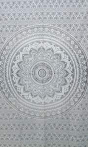 เตียงแฝดแขวนผนังลายแมนดาลาผ้าคลุมเตียงขนาดโบฮีเมียนผ้าฝ้ายทำมือโดยผู้ลงทะเบียนชาวอินเดีย - Product Image 5