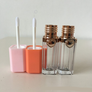 9ml <span class=keywords><strong>Arancione</strong></span> Colore Rosa Caldo di Vendita Individualistico Speciale Piazza Cuore Lip gloss Tubi Vuoti di Plastica ABS Lip gloss Contenitori Cosmetici - Product Image 5