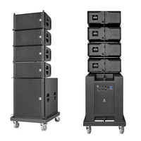 Système de sonorisation Line Array double 8 pouces + Caisson de basses actif 18 pouces