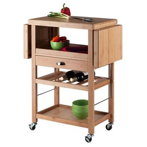 Chariot de cuisine en bois massif au design moderne DB Barton - Product Image 4