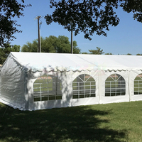 Tente de mariage personnalisée en PVC blanc, tente d'événement extérieure, tente résistante pour événements, cadre en aluminium imperméable pour événements