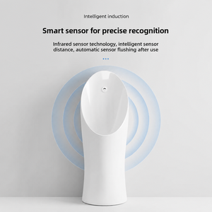Orinatoio in Ceramica con Sensore Automatico e Scarico a Gravità, Design Moderno, per Uso in Ospedali e Hotel - Product Image 1