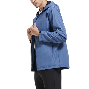 Chaqueta Bomber Deportiva para Hombre con Capucha, Estilo de Alta Moda, Servicio OEM, Transpirable, de Poliéster Ligero, con Cierre - Product Image 4