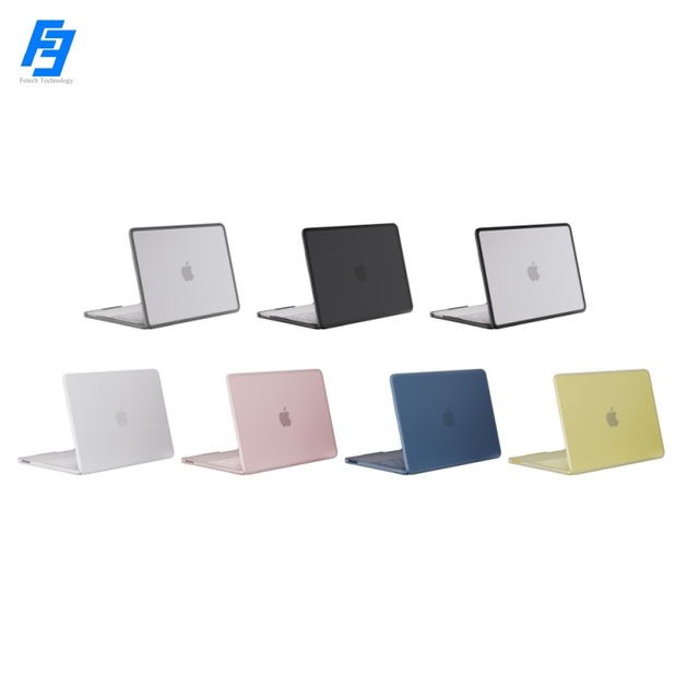 Solid Color TPU Frame Integrated with Foot Pads PC Matte Panel Case Full Covered for MACBOOK 2026 NEO
