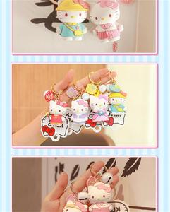 Porte-clés en silicone motif chat <span class=keywords><strong>de</strong></span> dessin animé mignon, pendentif <span class=keywords><strong>de</strong></span> <span class=keywords><strong>sac</strong></span> quotidien avec porte-clés <span class=keywords><strong>de</strong></span> voiture, exquis - Product Image 6