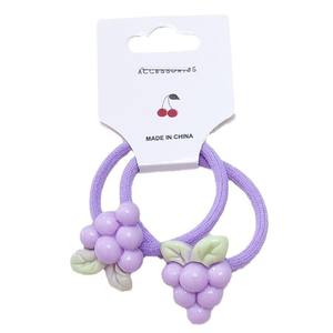 2 paquets - Rubans pour cheveux faits à la main pour enfants avec motifs de fruits sucrés. Attaches pour cheveux de bébé fille.-qiyu - Product Image 5