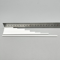 100 pièces bâtons de sucette en plastique blanc barres de bonbons réutilisables chocolat Dessert gâteau Pop support de support bâtons de nourriture de sécurité