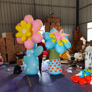 Modèle de fleur colorée personnalisé, logo gonflable, tissu Oxford imperméable, pour la Saint-Valentin, accessoires de confession dans <span class=keywords><strong>les</strong></span> centres commerciaux, accessoires de check-in - Product Image 5