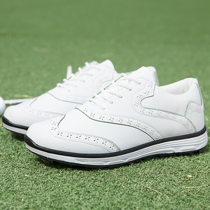 Chaussures de golf respirantes en cuir pour hommes, baskets OEM avec semelle intérieure en caoutchouc et doublure en mesh, hiver et été - Product Image 3