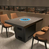 AOPA table à manger commerciale avec casseroles à induction pour shabu shabu
