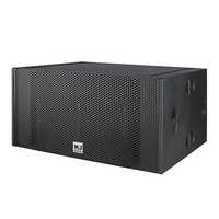 Sistem Suara Subwoofer Line Array Dual 18 Inch B22 Tahan Air untuk Sistem Luar Ruangan