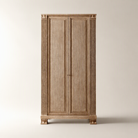 Armoire de Luxe Moderne en Bois, Design Cannelé, pour Chambres Parentales, Hôtels et Villas – Meuble de Prestige
