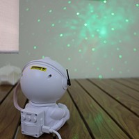 Nouveau projecteur mini-galaxie 2026, veilleuse ciel étoilé astronaute assis, projecteur USB portable pour chambre à coucher, salle de jeux, décoration, cadeau