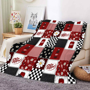 2026 Hot Selling Cute <strong>Soft</strong> Drink Pattern Fleece Blanket <strong>Super</strong> <strong>Soft</strong> Cozy Plush Flannel <strong>Throw</strong> for Bedding Decor Girls Gift - Product Image 2