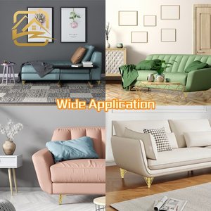 Modern Solid Iron Metal Sofa Legs 25cm/75cm Gold Wire Plating Heavy Duty <b>Easy</b> Installation for Sofa <b>Bed</b> Cabinet Kitchen - Product Image 4