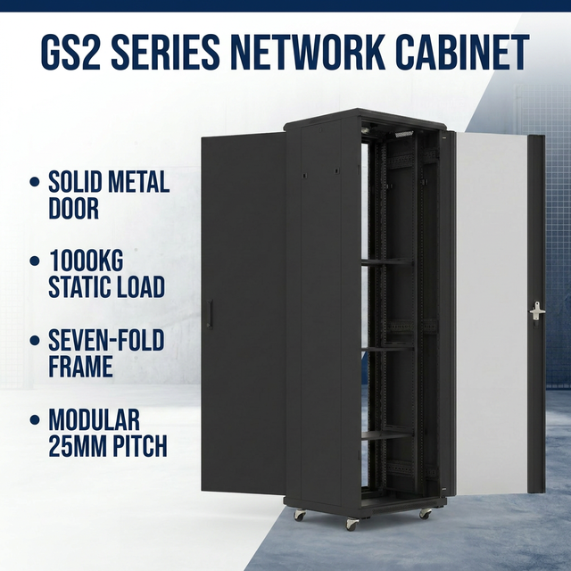 42U 19 Inch Steel Server Rack with 600mm Air Cooling for Data Center Customizable Network Cabinet