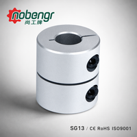 Acoplador Rígido Mini Anodizado de Aluminio con Tornillo de Fijación, Sin Holgura, Compacto y Ligero para Impresora 3D, Motor Paso a Paso CNC, Encoder y Servo