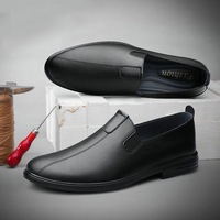 Chaussures décontractées blanches à enfiler pour hommes, mocassins de ville printemps-automne, chaussures de bureau confortables à semelle souple pour le quotidien