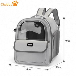 Mochila transportadora de mascotas de gran espacio, transpirable, con apertura lateral, doble correa para el hombro, portátil, para viajes, directamente del fabricante. - Product Image 2