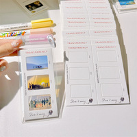 Sacs en PVC transparents auto-adhésifs en gros avec porte-clés pour 135 films, photos, billets culturels