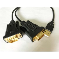 Nuevo Cable Adaptador USB RS232 Serial DB9 de 2 Puertos y 5 Metros con Chipset Utech FTDI 2026, Blindaje Trenzado, Conductores de Cobre Puro y PVC para Computadora