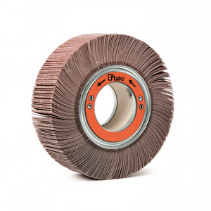 Disque abrasif à lamelles en tissu corindon 250x50x100 mm grain 320 avec trou - Product Image 2