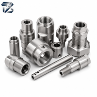 Pièces métalliques usinées CNC en aluminium poli, acier inoxydable, laiton, usinage CNC, tournage, fraisage, services CNC directement de l'usine