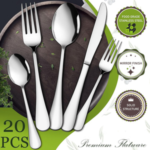 Bulk Luxury Gold Stainless Steel Sustainable Durable Cutlery Set Dinner Spoon Fork Knife Dishwasher Safe Wedding Restaurant - Product Image 3