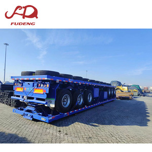 Prix d'usine Fudeng Semi-<span class=keywords><strong>remorque</strong></span> plateau en acier 20 pieds 40 pieds Capacité 25-30 tonnes Suspension mécanique 3 <span class=keywords><strong>essieux</strong></span> <span class=keywords><strong>Remorque</strong></span> porte-conteneurs - Product Image 6
