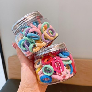 Élastiques à cheveux colorés en caoutchouc pour enfants coréens, bandeaux élastiques pour filles, serviettes à cheveux, chouchous qui ne blessent pas - Product Image 2