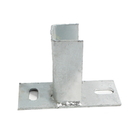 Support de montage solaire photovoltaïque en aluminium sur mesure avec base soudée, connecteur en acier profilé en C, accessoires antisismiques pour toiture 60m/s