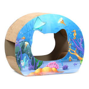 Grattoir à <span class=keywords><strong>chat</strong></span> en <span class=keywords><strong>carton</strong></span> ondulé en forme de maison pour <span class=keywords><strong>chat</strong></span>, prix bas - Product Image 5