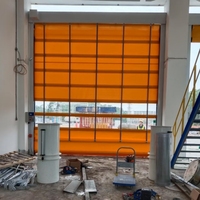 Porte à enroulement rapide en polycarbonate moderne, à commande automatique, étanche, transparente et motorisée