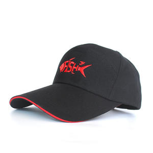 Fish Brand Baseball <b>Cap</b> <b>Black</b> Canvas Breathable Sun Hat For Outdoor Fishing <b>Men</b> Women - Product Image 1