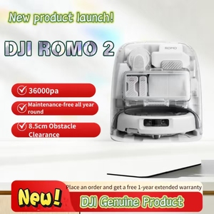หุ่นยนต์ดูดฝุ่นอัจฉริยะ DJI ROMO P2 ขนาด 8.5 ซม. ข้ามบันไดได้ แรงดูด 36000pa ระบบนำทาง LDS ถูพื้นด้วยน้ำร้อนอัตโนมัติ เหมาะสำหรับบ้านและวิลล่า - Product Image 3
