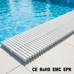 Grille de <span class=keywords><strong>piscine</strong></span> à <span class=keywords><strong>prix</strong></span> d'usine, grille de trop-plein antidérapante en plastique pour <span class=keywords><strong>piscine</strong></span>, 18CM / 20CM / 25CM / 30CM OEM ODM - Product Image 2