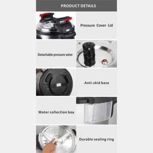 ईवंत अनुकूलित <span class=keywords><strong>15</strong></span> 17 21 26 35 40l बड़ी क्षमता वाणिज्यिक विद्युत दबाव कुकर गैर-स्टिकटिक 1950w मल्टी पर्पज कुकर - Product Image 6