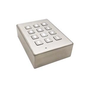 Tùy chỉnh 3x4 LED Backlit thép không gỉ 304 bền không thấm nước ma trận Bàn phím bao vây cho hệ thống kiểm soát truy cập - Product Image 4