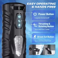 LCD-Display 7 Schub-und Rotations modus Mastur bator für männliche elektrische Masturbation maschine für Männer Geräte Stroker Sexspielzeug