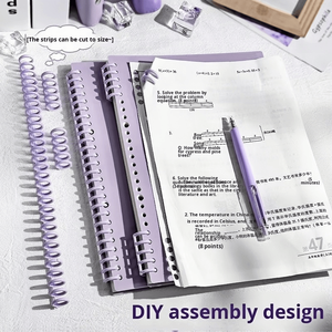 Biểu tượng tùy chỉnh máy tính xách tay, A4 B5 bơm lại Vòng chất kết dính với Bìa cứng, DIY kế hoạch cho văn phòng trường học, có thể tháo rời Memo <span class=keywords><strong>Pad</strong></span> - Product Image 2