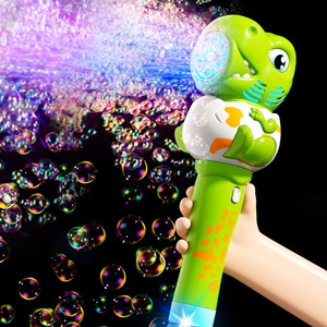 Pistola <span class=keywords><strong>de</strong></span> Burbujas, Juguetes para Niños, Máquina <span class=keywords><strong>de</strong></span> Burbujas Eléctrica <span class=keywords><strong>de</strong></span> Plástico para Niños, Varita <span class=keywords><strong>de</strong></span> Dinosaurio, Totalmente Automática, <span class=keywords><strong>Juegos</strong></span> al Aire Libre - Product Image 2