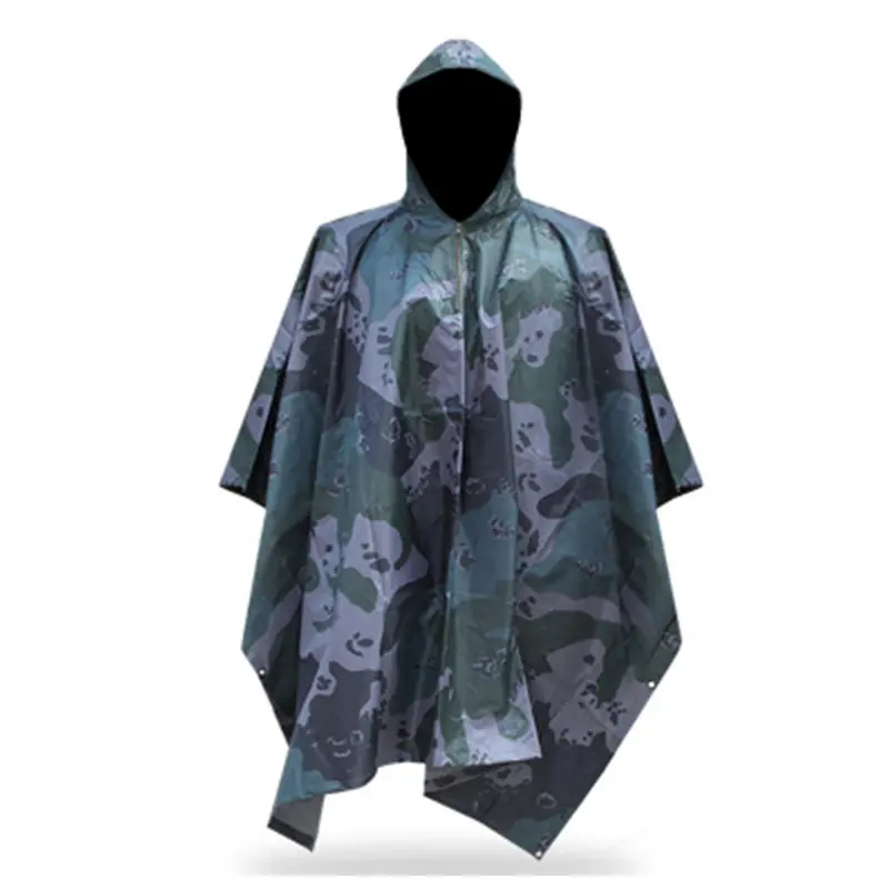 Poncho camouflage personnalisé imperméable à l'eau de luxe à la mode pour femmes