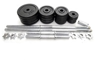ONESTARSPORTS Haltères de gymnastique en fonte multi-poids peinture noire, haltères réglables en chrome 50kg pour le fitness, prix d'usine, vente à chaud