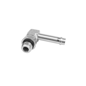 Productos de Fábrica: Adaptador de Conexión de Manguera de Codo de 45 Grados de Acero Inoxidable y Acero al Carbono, Macho, Ajustable, con Junta Tórica, Modelo 4601 - Product Image 4