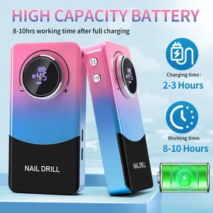 DianaBeauty - Taladro de Uñas Recargable Inalámbrico de 45000 RPM, Lima de Uñas Eléctrica Portátil, Cortador de Manicura, Herramientas para Uñas - Product Image 2