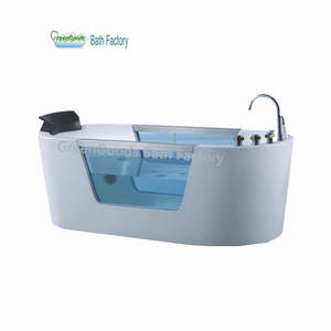 Bañera de pie acrílica de alta gama para interiores, sistema de hidromasaje - Product Image 1