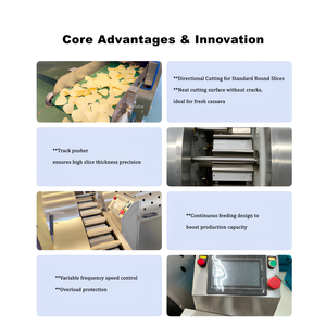Affettatrice Industriale Direzionale Automatica con Separazione <span class=keywords><strong>di</strong></span> Precisione tra Fette Utili e Scarti per Frutta e Verdura - Product Image 2