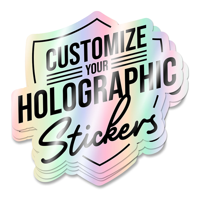 Customizable Waterproof Eco-Friendly Holographic Laser Shiny Die Cut Vinyl Stickers for Craft Projects and Promotional Labels